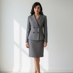 Doncaster Gray Blazer Suit Jacket with front pockets